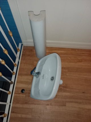 Lavabo Roca Completo Blanco