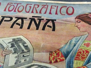 Postal publicitaria Modernista España 1915