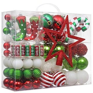 Set 100 Adornos Navidad Bolas Decoración