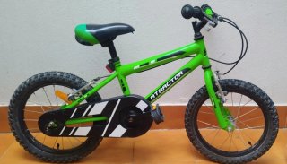 Bicicleta infantil Atractor verde