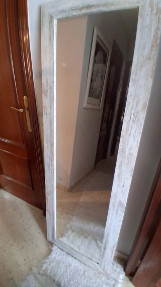 Espejo de madera y cristal
