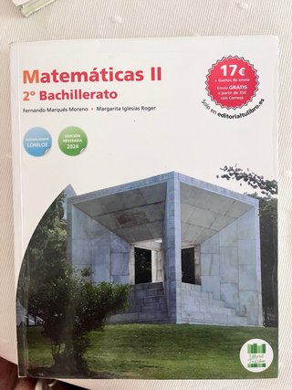 Libro Matematicas II 2 Bachillerato