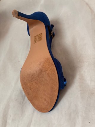 Zapatos CH.CREATION tacón abierto azul