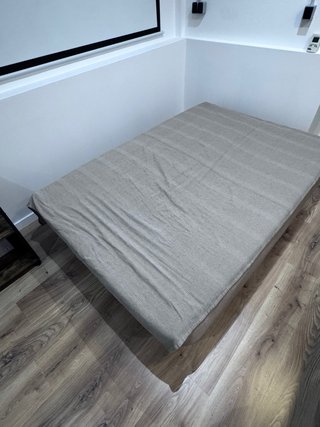 Sofá Cama Beige Tela