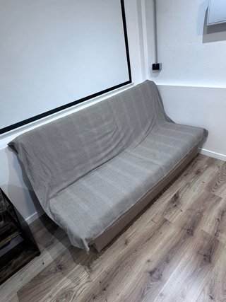 Sofá Cama Beige Tela
