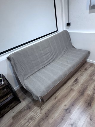 Sofá Cama Beige Tela