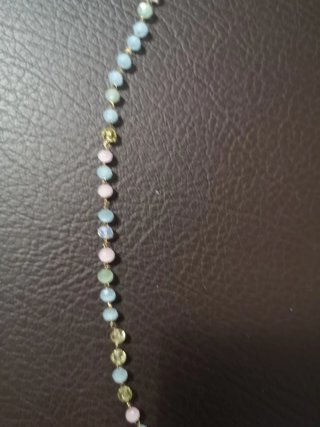 Collana perline vetro colorate