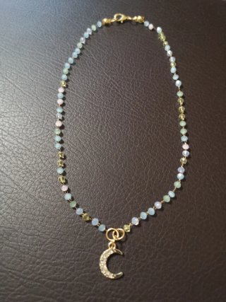 Collana perline vetro colorate
