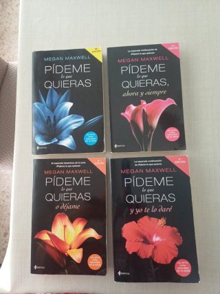 4 libros de la saga pídeme lo que quieras