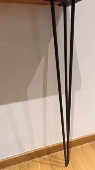 Estantería madera y metal para recibidor