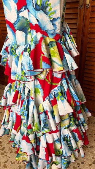 Vestido de flamenca con volantes