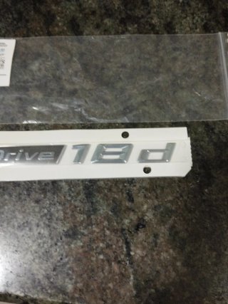 Emblema BMW sDrive 18d, adhesiva