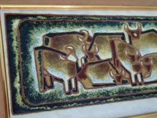 Mural Cerámico Toros
