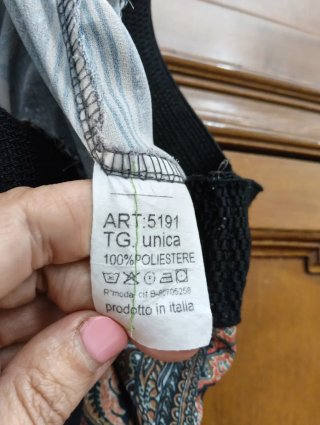 Pantalón fino talla única estampado, hecho Italia