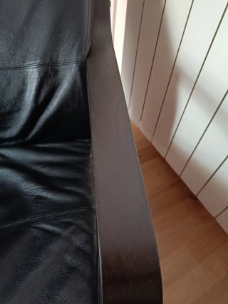 Sillón Pöang Ikea Piel Sintética Negro