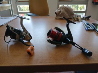Carretes de pesca Shimano y Abu Garcia 2500,  3000