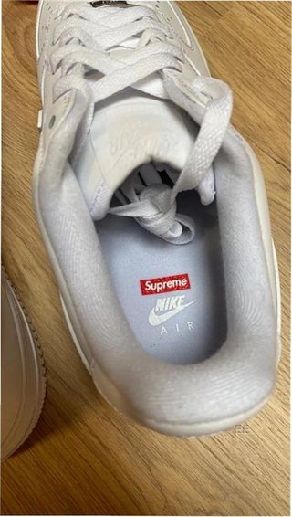 Nike Air Force 1 Low Supreme Blanco Talla 40