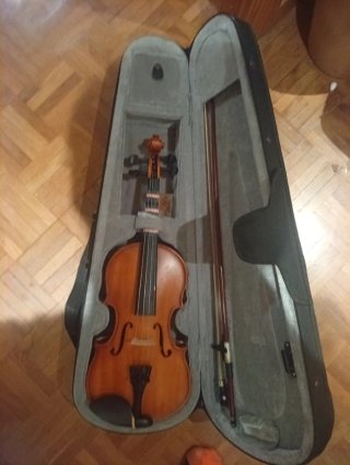Violín Amadeus con funda y arco 3/4