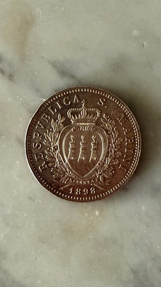 Moneda 5 Lire Italiane 1848 entre otras 12 monedas