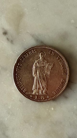 Moneda 5 Lire Italiane 1848 entre otras 12 monedas