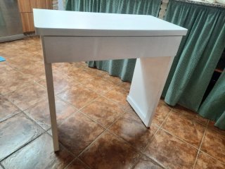 Mesa Escritorio Blanca con Cajón Grande