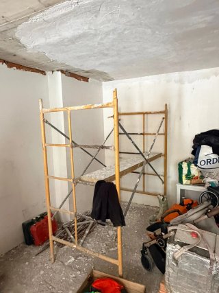 Lote completo andamios y herramientas obra
