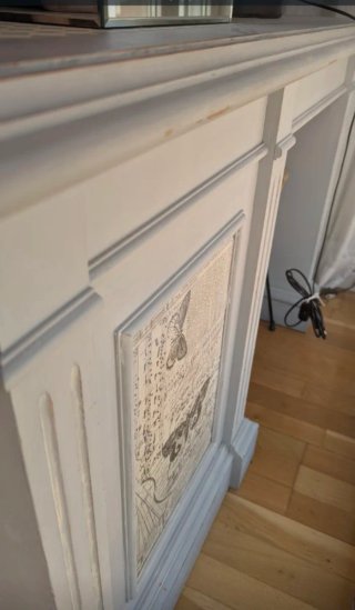 Scrivania in stile francese in legno massello