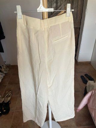 Pantalon de traje premium mezcla de lino MANGO
