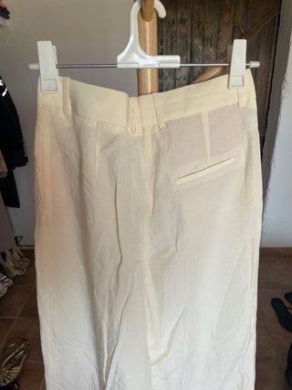 Pantalon de traje premium mezcla de lino MANGO