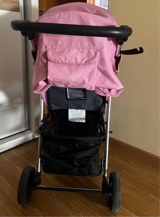 Carro silleta bebé Asalvo rosa