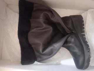 Botas altas piel Roberta Celli negras
