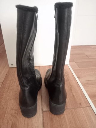Botas altas piel Roberta Celli negras