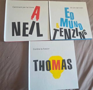 Lote 3 libros infantiles en catalán – Neil Armstro
