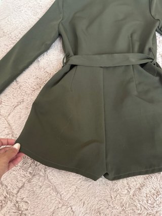 Tuta playsuit donna Mangano verde militare
