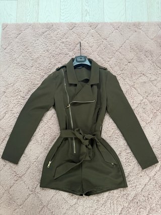 Tuta playsuit donna Mangano verde militare
