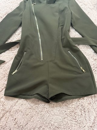 Tuta playsuit donna Mangano verde militare