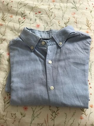Camisa Massimo Dutti Hombre Azul