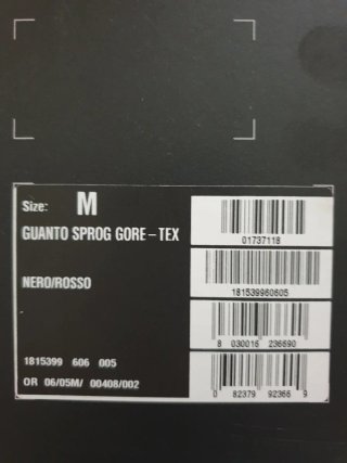 Guantes Dainese Invierno Negro/Rojo