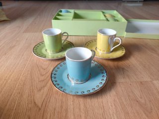 Juego de café de porcelana