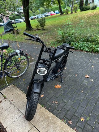 Bicicleta Eléctrica Fat Bike Negra