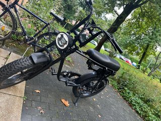Bicicleta Eléctrica Fat Bike Negra