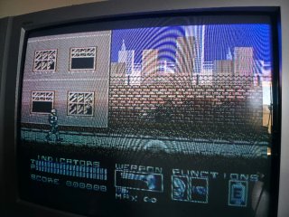 RoboCop Nintendo NES cartucho funcionando