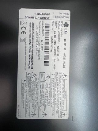 Televisor LG 42 Negro