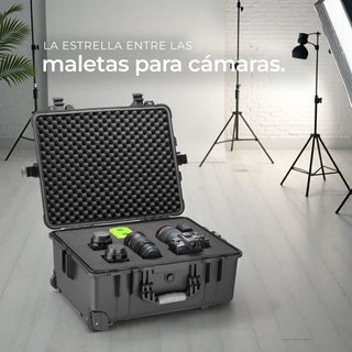 Maletín para cámara Dispositivo para candado, 34.5 x 23 x 56 cm negro