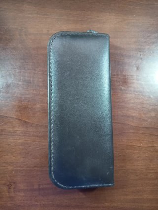 Kit Tijeras Peluquería Estuche Negro y Azul