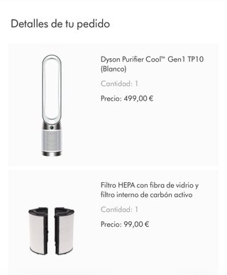 Purificador Dyson Cool Gen1 TP10