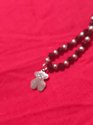 Collar Tous Oso Negro y Plata