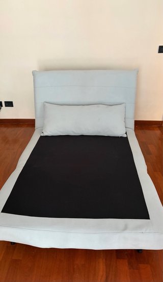 Sofá Cama Azul Claro 190x115