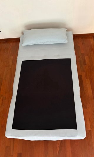 Sofá Cama Azul Claro 190x115