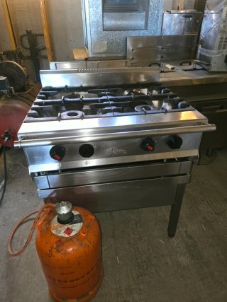Cocina Industrial JEMI 4 Fuegos Serie 80